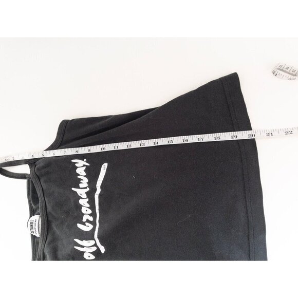 Gitano Sportswear Black "Off Broadway" Tank Top Womens L Y2K - Picture 3 of 5